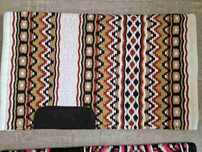 Western Show Blanket oversized beige, braun