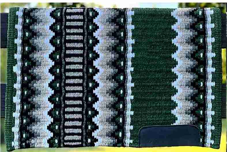 Western Show Blanket oversized dunkelgrün