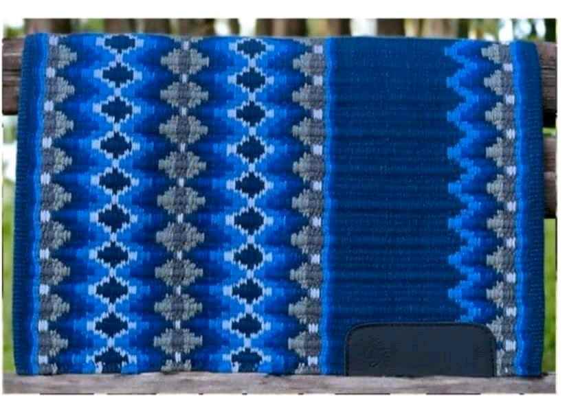 Western Show Blanket oversized blau