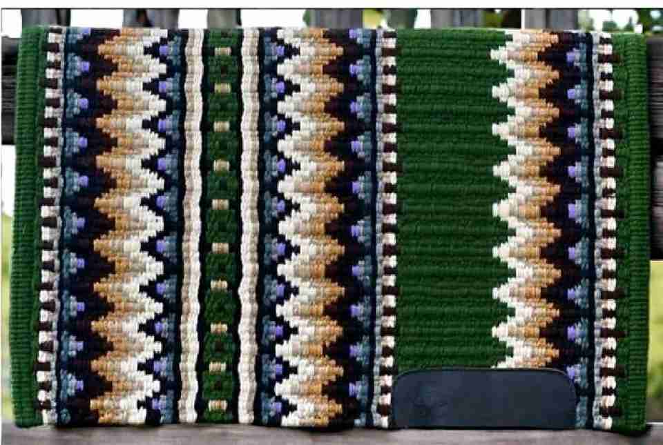 Western Show Blanket oversized braun, grün