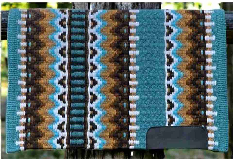 Western Show Blanket oversized dunkeltürkis